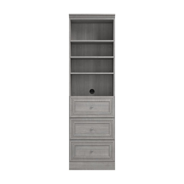 Traditional Closet System with Shelves & Drawers, 25W x 20D