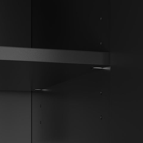 94W Modular Entertainment Center with TV Stand, Tall Storage Cabinet, and Small Wall Panel