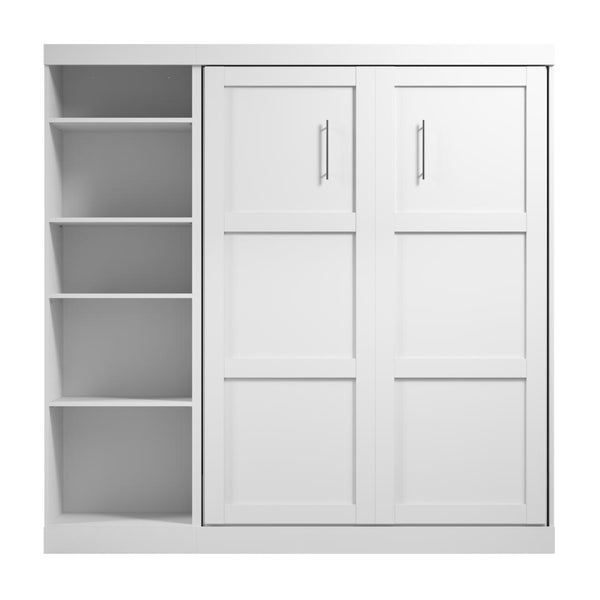 Full Murphy Bed with Shelving Unit (84W)
