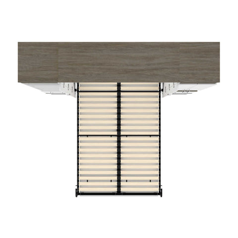 Lit escamotable deux places (double) et solutions de rangement étroites avec tiroirs (99L)