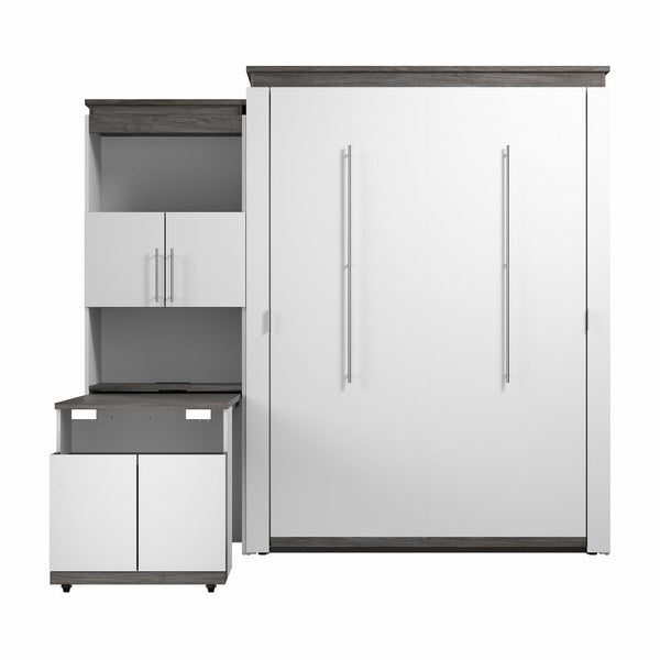 Grand lit escamotable avec armoire et bureau rétractable (97L)