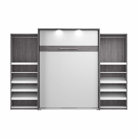 Grand lit escamotable avec 2 organisateurs de garde-robe (125L)