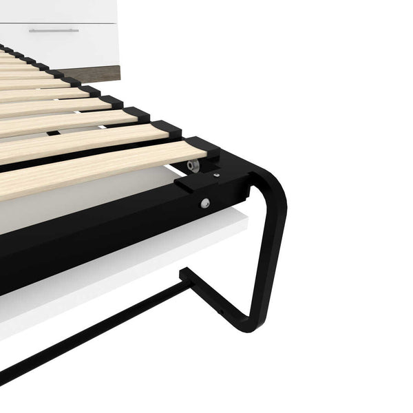 Grand lit escamotable (queen) avec rangement multifonctionnel (125L)