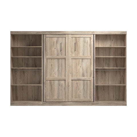 Full Murphy Bed with 2 Shelving Units (131W)