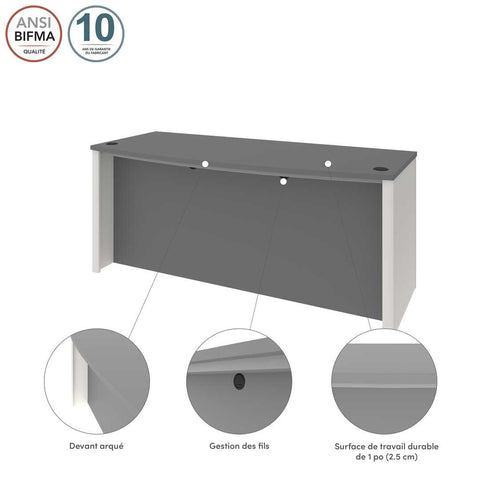 Bureau sans caisson 72L