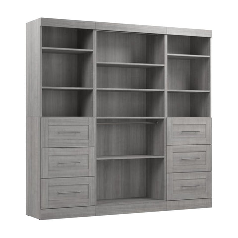 Système de rangement de garde-robe 86L avec tiroirs