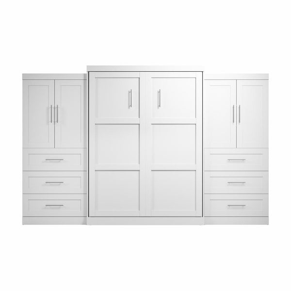 Grand lit escamotable avec penderies (136L)