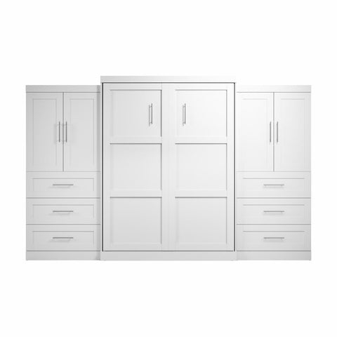 Grand lit escamotable avec penderies (136L)