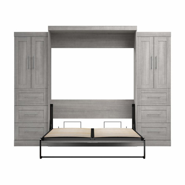 Grand lit escamotable avec armoires-penderies (115L)