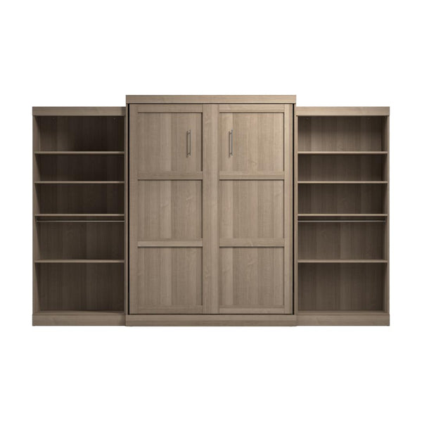 Queen Murphy Bed with 2 Shelving Units (137W)