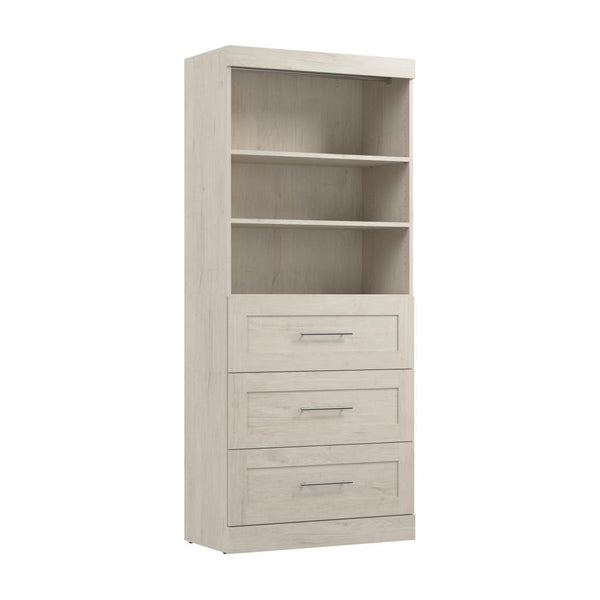 Contemporary Closet System with Drawers, 36W x 19D