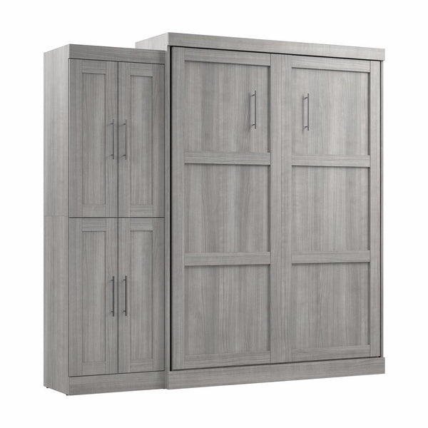 Grand lit escamotable avec organisateur de garde-robe (90L)