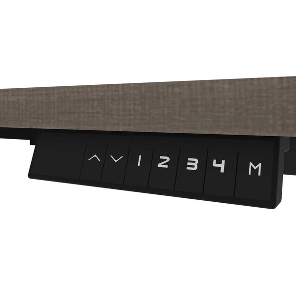 72W L-Shaped Standing Desk with Pedestal