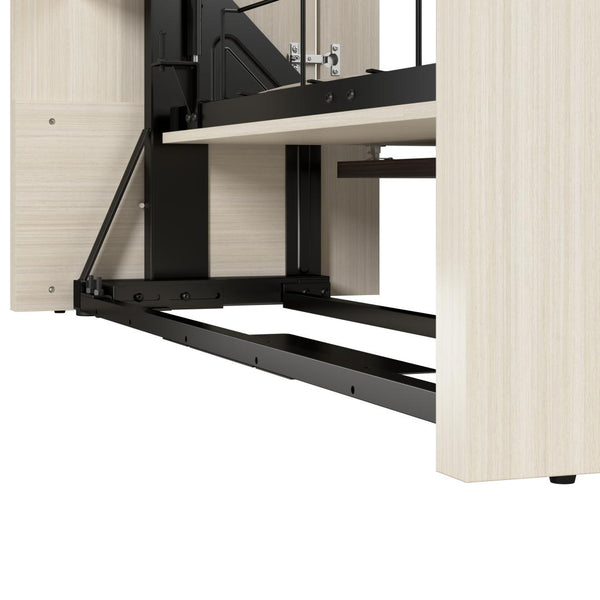 107W Full Murphy Bed with Desk and 2 Storage Cabinets