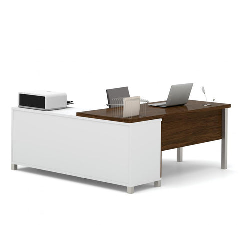 Bureau en L 72L avec pattes de métal