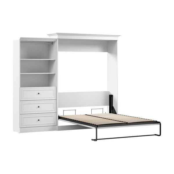 Grand lit escamotable et organisateur de garde-robe avec tiroirs (103L)