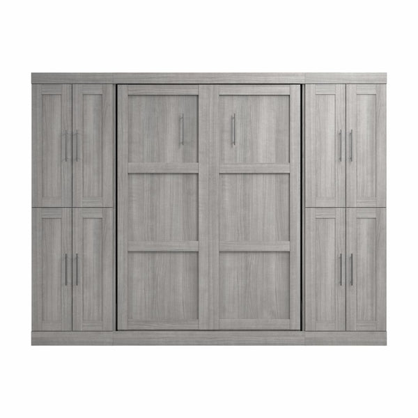 Full Murphy Bed with Storage Cabinets (109W)