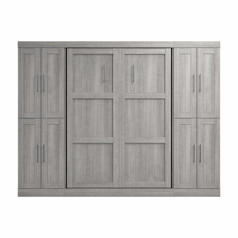 Full Murphy Bed with Storage Cabinets (109W)