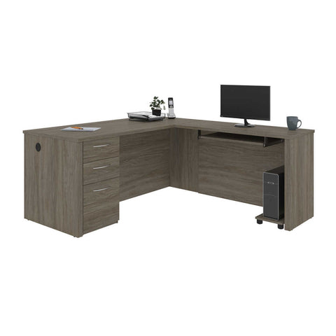 Bureau en L avec caisson