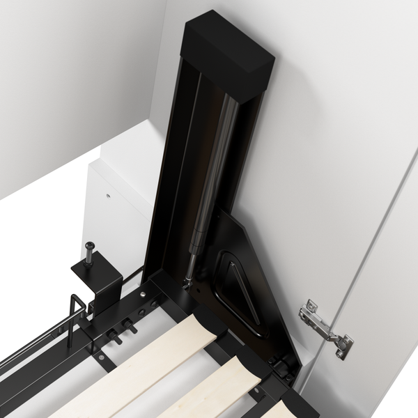 Grand lit escamotable avec étagères (88L)