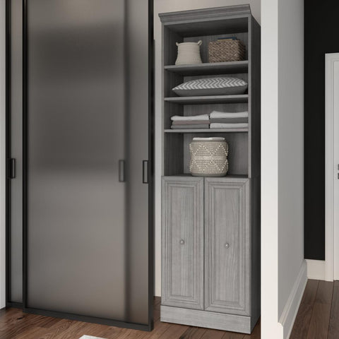 Traditional Closet System with Shelves & Doors, 25W x 20D