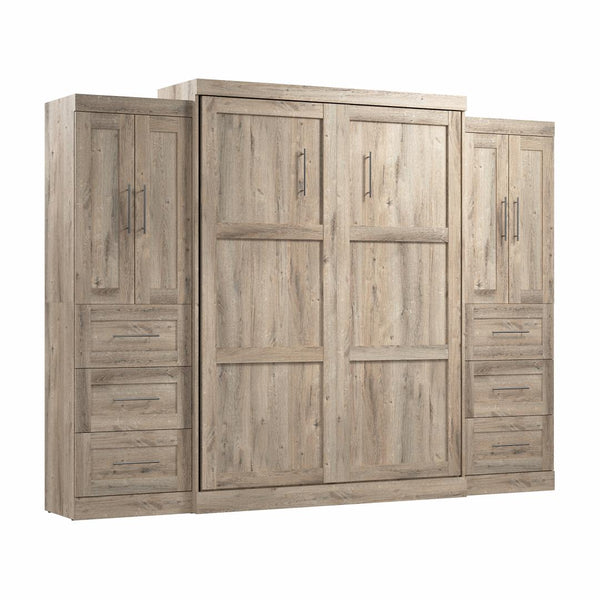 Grand lit escamotable avec armoires-penderies (115L)