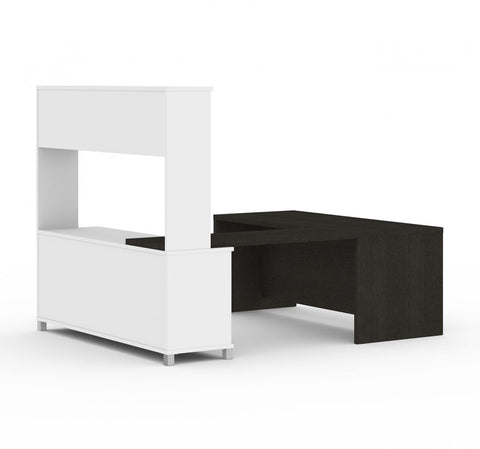 Bureau de direction en U 72L avec huche