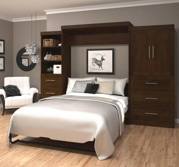 Grand lit escamotable avec rangement ouvert et fermé (126L)