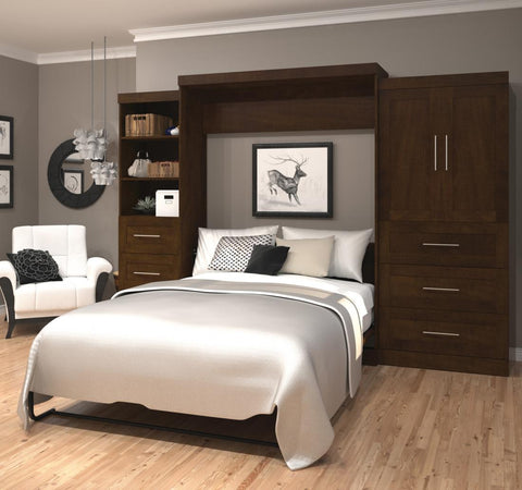 Grand lit escamotable avec rangement ouvert et fermé (126L)