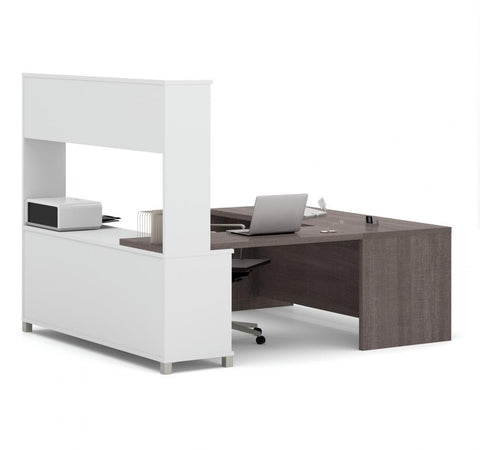 72W U-Shaped Executive Desk with Hutch