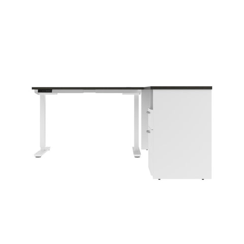 Bureau assis-debout électrique en L 72L