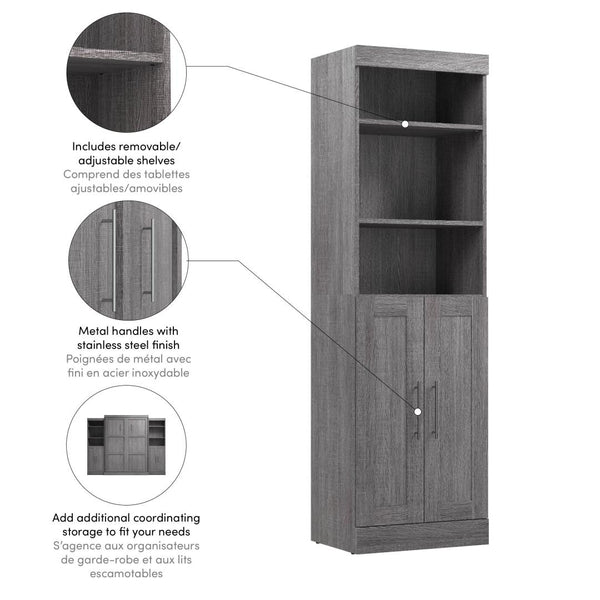 Organisateur de garde-robe 25L avec portes