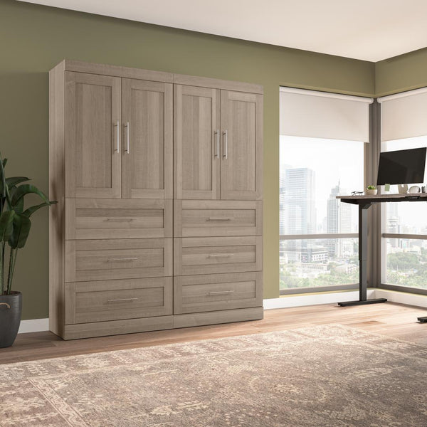 Système de rangement de garde-robe 72L avec tiroirs