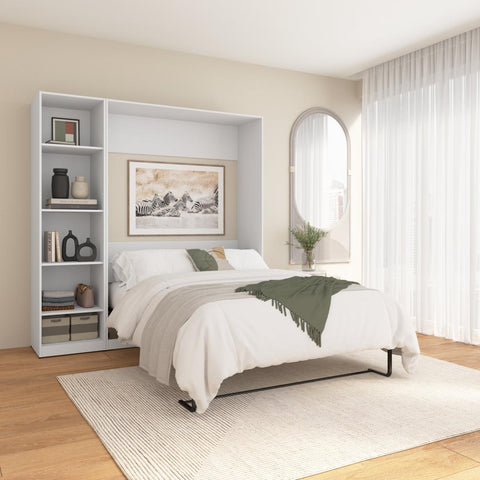 Full Murphy Bed with Closet Organizer (79W)