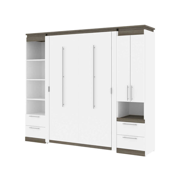 Lit escamotable deux places (double) et solutions de rangement étroites avec tiroirs (99L)