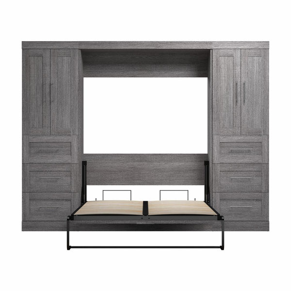 Full Murphy Bed with Closet Storage Cabinets (109W)