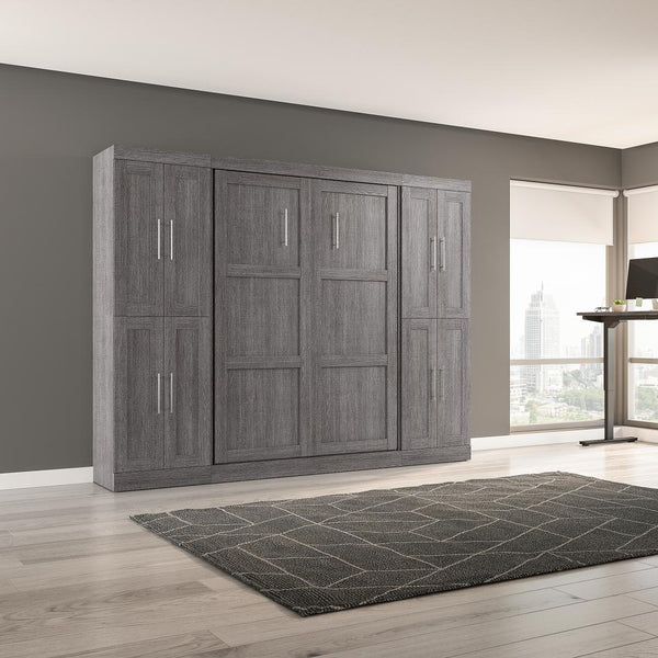 Full Murphy Bed with Storage Cabinets (109W)