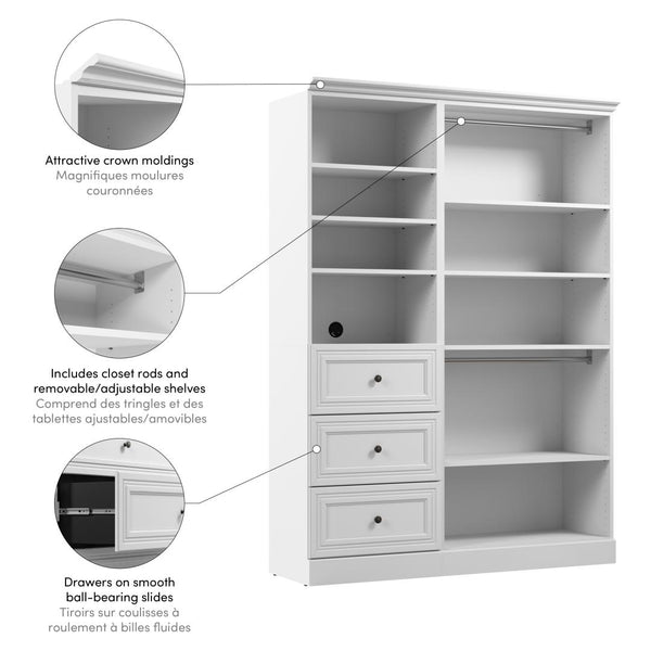 Système de rangement de garde-robe 61L