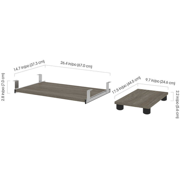 Tablette clavier et support d’unité centrale