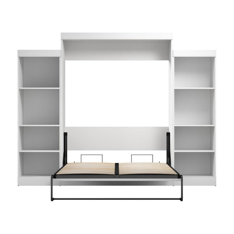 Grand lit escamotable avec organisateurs de garde-robe (115L)