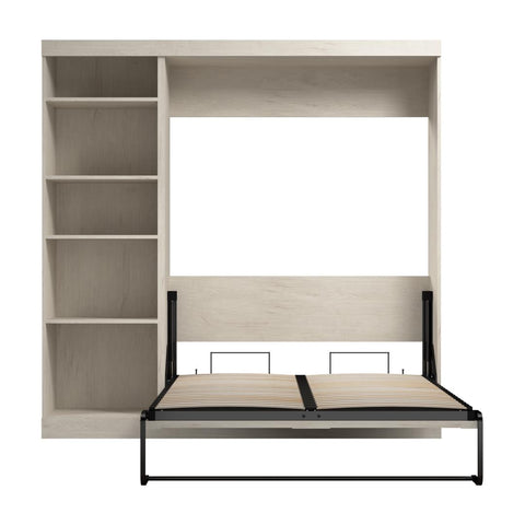 Full Murphy Bed with Shelving Unit (84W)