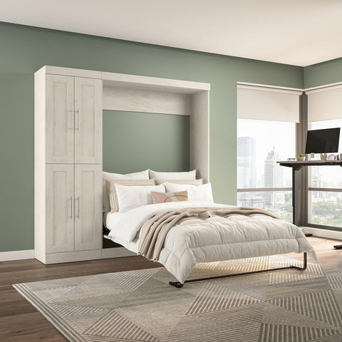 Full Murphy Bed with Closet Organizer (84W)