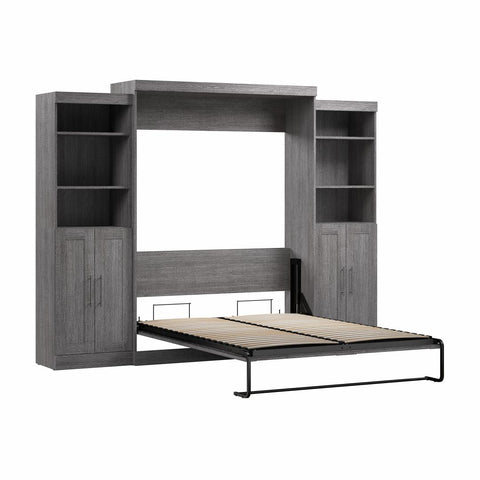 Grand lit escamotable avec organisateurs de garde-robe (115L)