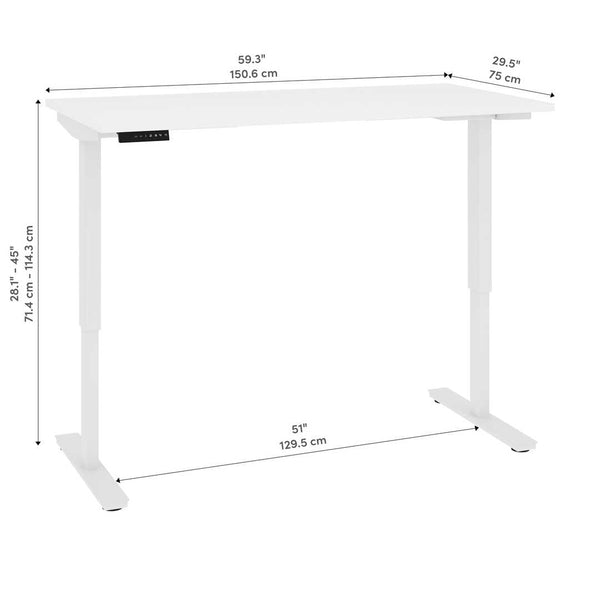 Bureau assis-debout 60L x 30P