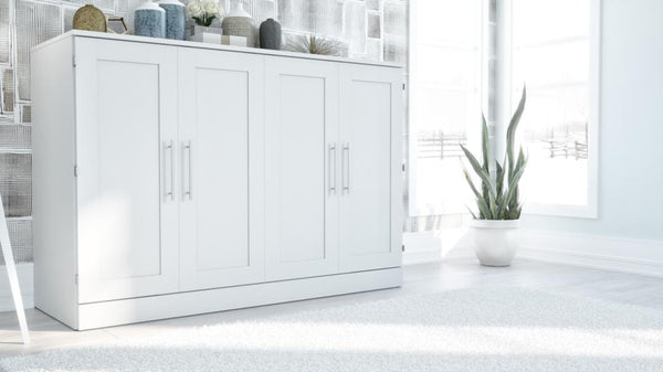 Grand lit cabinet (queen) 66L avec matelas