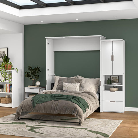 Grand lit escamotable avec bureau et armoire (91L)