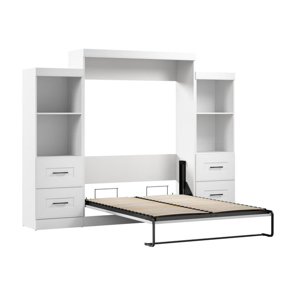 Grand lit escamotable et organisateurs de garde-robe avec tiroirs (115L)