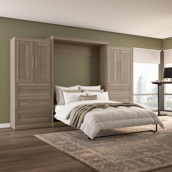 Queen Murphy Bed with Wardrobes (136W)