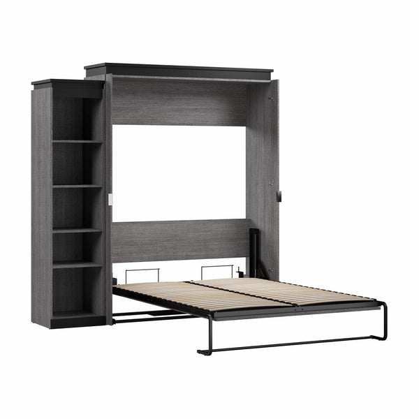 Grand lit escamotable avec étagère (87L)