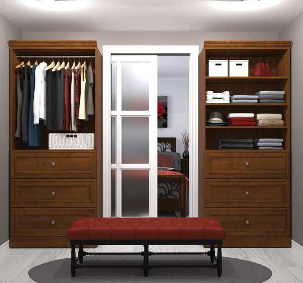 Organisateur de garde-robe avec tiroirs 72L